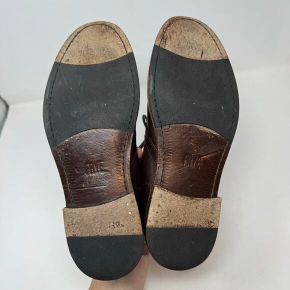 Frye Leather Chukka Boots Mens 8.5 Brown Lace Up Preppy Classic Casual Wear - Picture 7 of 12